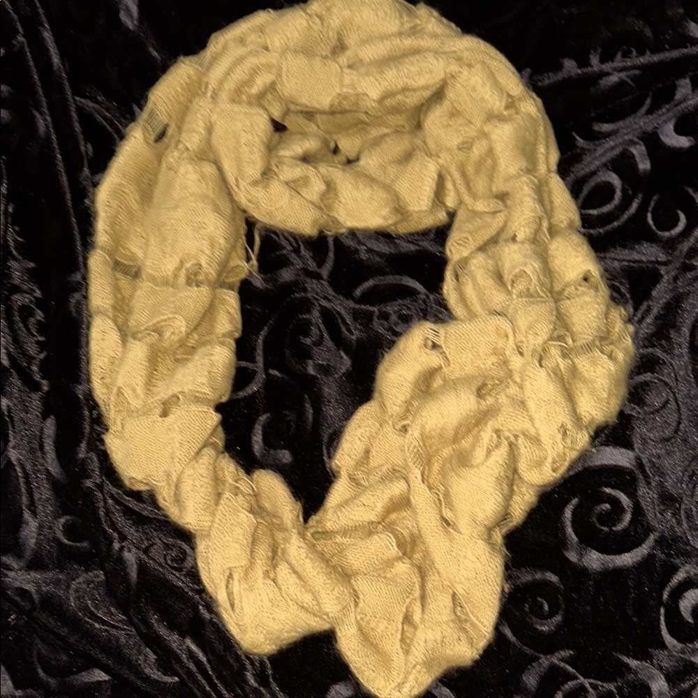 Olive/Yellow Green infinity scarf
